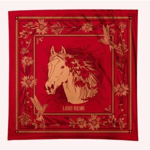 100% SILK SCARF / LAINEY WILSON WHIRLWIND / DOUBLE SIDED / NICE SIZE & SOFT